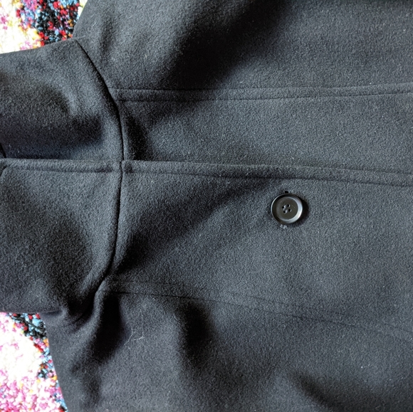 NWT Black Preston York Women's Coat Sz 12 Wool Blend Knee Length Single Breast. - Picture 6 of 10